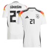 Maillot de Supporter Allemagne Gundogan 21 Domicile Euro 2024 Pour Homme